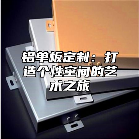 铝单板定制：打造个性空间的艺术之旅