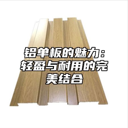 铝单板的魅力：轻盈与耐用的完美结合