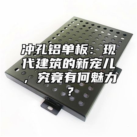 冲孔铝单板：现代建筑的新宠儿，究竟有何魅力？