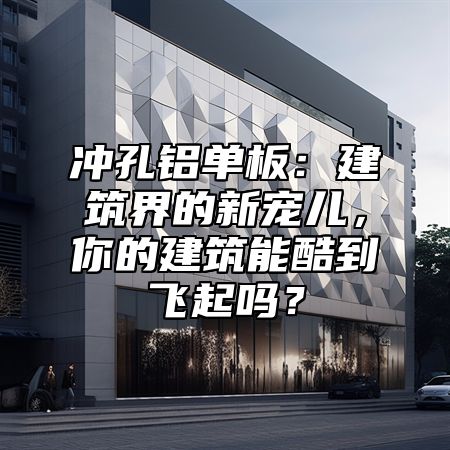 冲孔铝单板：建筑界的新宠儿，你的建筑能酷到飞起吗？