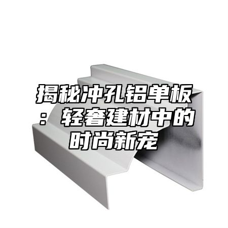 揭秘冲孔铝单板：轻奢建材中的时尚新宠