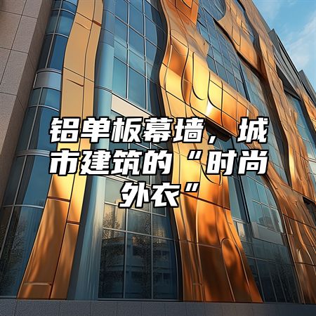 铝单板幕墙，城市建筑的“时尚外衣”