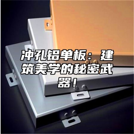 冲孔铝单板：建筑美学的秘密武器！