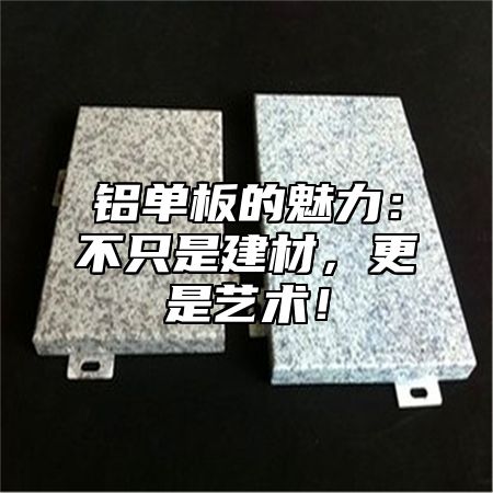 铝单板的魅力：不只是建材，更是艺术！