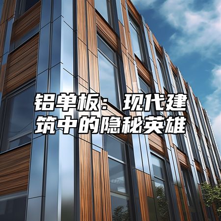 铝单板：现代建筑中的隐秘英雄