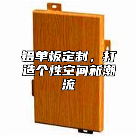 铝单板定制，打造个性空间新潮流