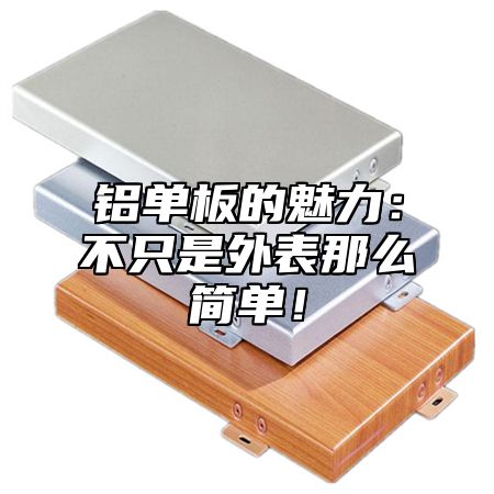 铝单板的魅力：不只是外表那么简单！