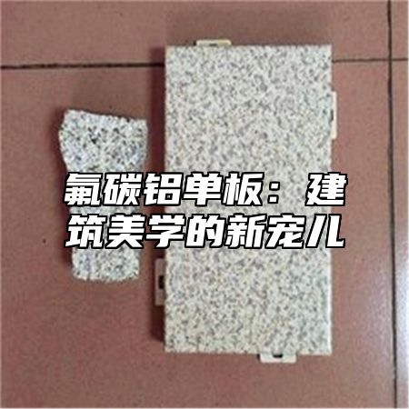 氟碳铝单板：建筑美学的新宠儿