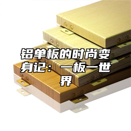 铝单板的时尚变身记：一板一世界
