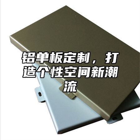 铝单板定制，打造个性空间新潮流