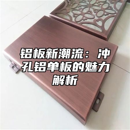 铝板新潮流：冲孔铝单板的魅力解析