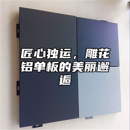 匠心独运，雕花铝单板的美丽邂逅