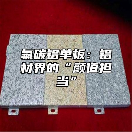 氟碳铝单板：铝材界的“颜值担当”