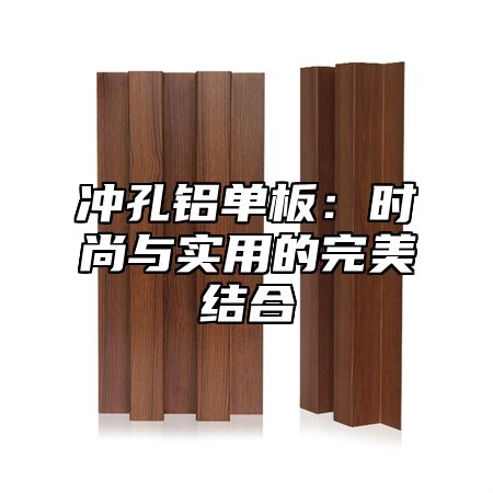 冲孔铝单板：时尚与实用的完美结合